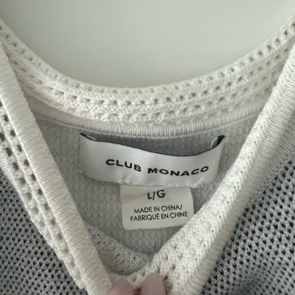 Club Monaco knit cropped shirt - Picture 4 of 4